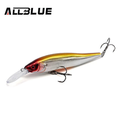 Allblue X Nanahan Deep Diving Minnow Lure 75mm 7g 0 To 2m Magnetic Slow Floating