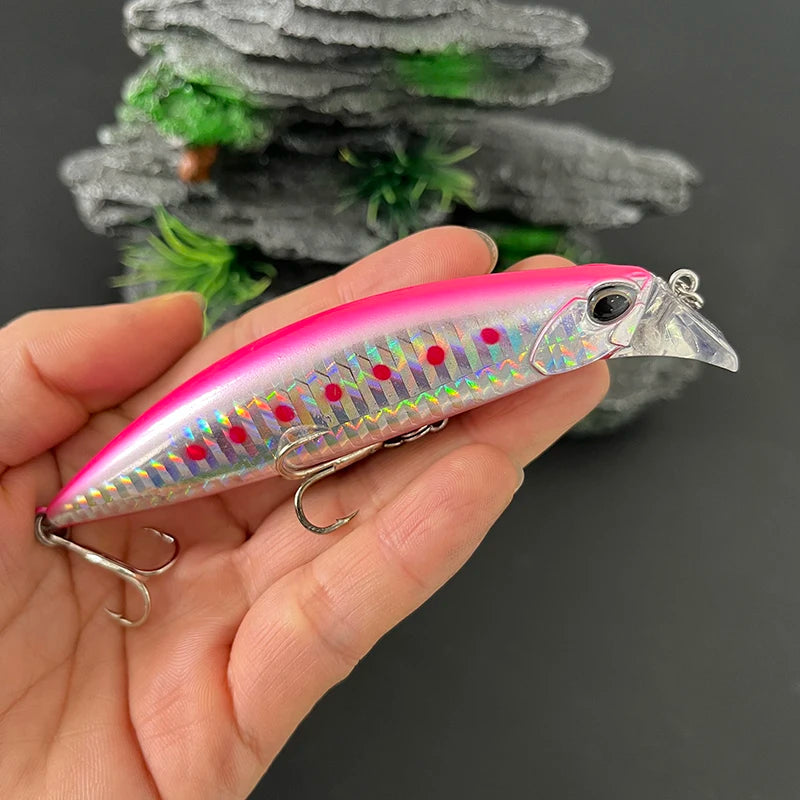 95mm 30g Heavy Sinking Minnow Lures Deepwater Casting Wobbler Seabass Trout