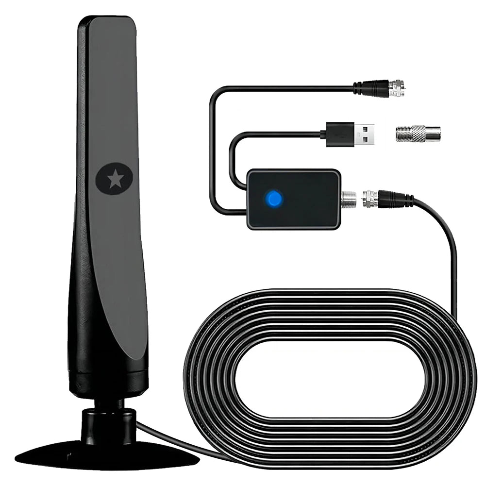 Portable HDTV Antenna Digital HD Aerial HD Digital Smart TV Antenna with Amplifier HDTV-T2 Quick Response Indoor Outdoor Antenna