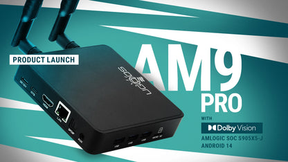 Original Ugoos AM9 Pro Smart TV Box Android 14 Amlogic S905x5-J WiFi6 BT5.3 1000M  HDR Set Top Box Media Player Support AI-SR