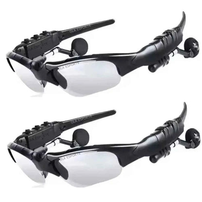 Bluetooth Smart Glasses Headset With Mic For Driving And Sports Noise Reduction