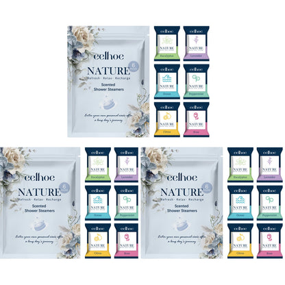 EELHOE Shower Steamer Tablets Nourishing Spa Bath 6 Pack Odor Elimination