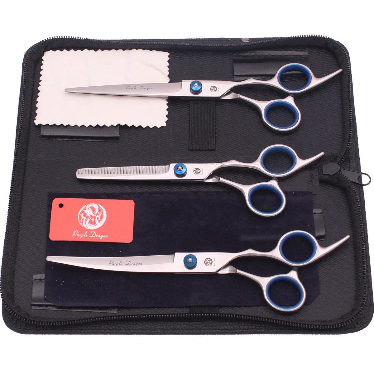 Dog Grooming Scissors Purple Dragon 6" 7" Stainless Pet Beauty Scissors Cutting Scissors Thinning Shears Curved Scissors Z3001