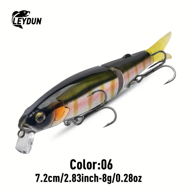 LEYDUN 72mm Minnow Fishing Lure 8g Hard Body Swimbaits Bass Pike