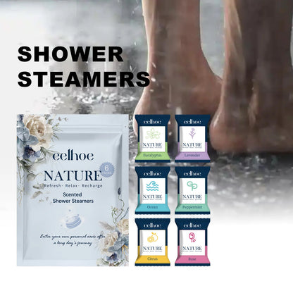 EELHOE Shower Steamer Tablets Nourishing Spa Bath 6 Pack Odor Elimination