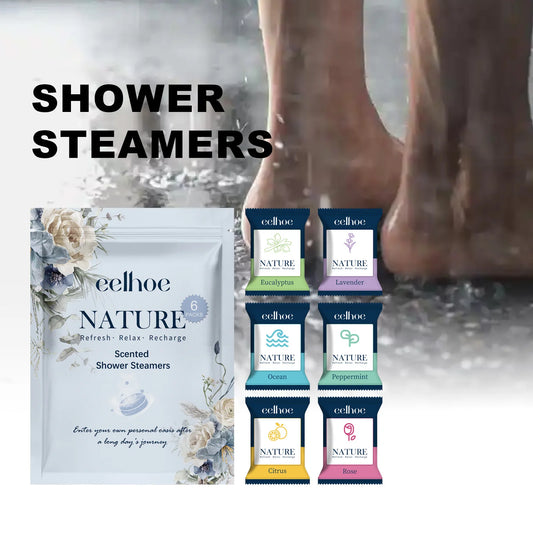 EELHOE Shower Steamer Tablets Nourishing Spa Bath 6 Pack Odor Elimination
