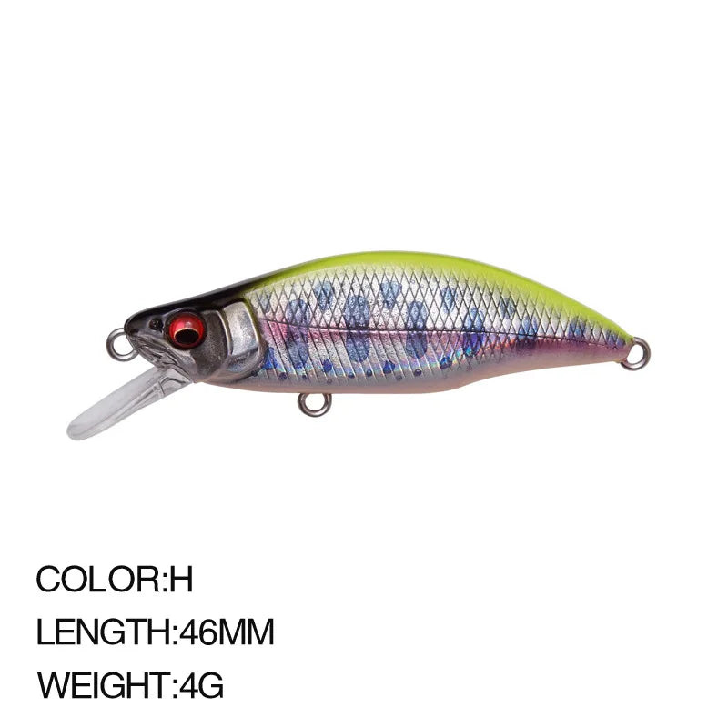 Sinking Minnow Lure 6cm 6.5g Wobbler Jerkbait Bass Sea Fishing Crankbait