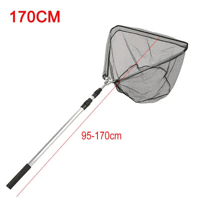 Aluminum Alloy Telescoping Fishing Net Foldable With Retractable Pole For Carp