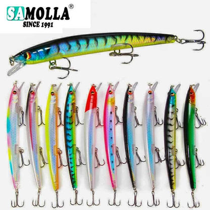 Samolla Minnow Fishing Lure 14.5g Long Throw Wobbler Bass Sea Bait