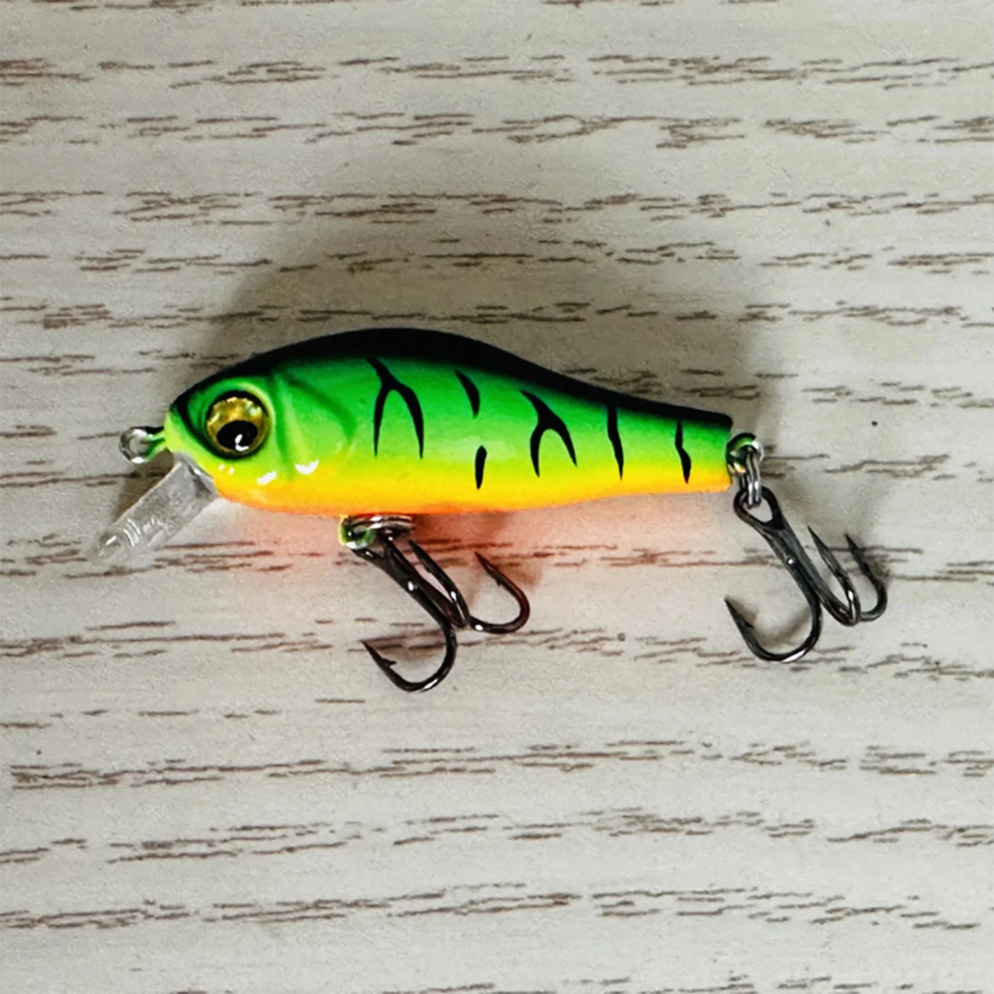 Luya Bait Boxed Minnow Lure One Piece Diving Floating Freshwater 2.2g Black