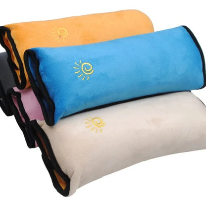 Toddler Baby Car Pillow Shoulder Cushion for Safety Harness Auto Seat Belt Support Pad Kids Travel Pillow Soft Comfort