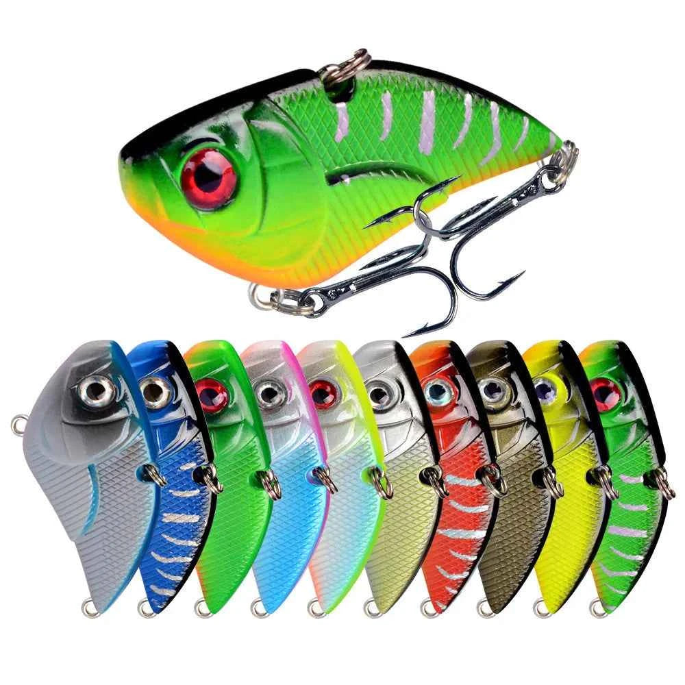 Sinking Vibration Fishing Lure 5.3cm 14.5g Hard Crankbait for Bass Sea