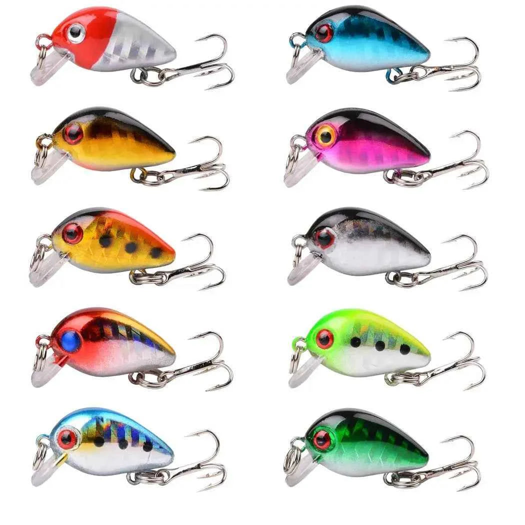 Aorace 3 5 8 Piece Mini Minnow Lure Set Crankbaits 2.8cm 1.5g For Pike Bass Trout