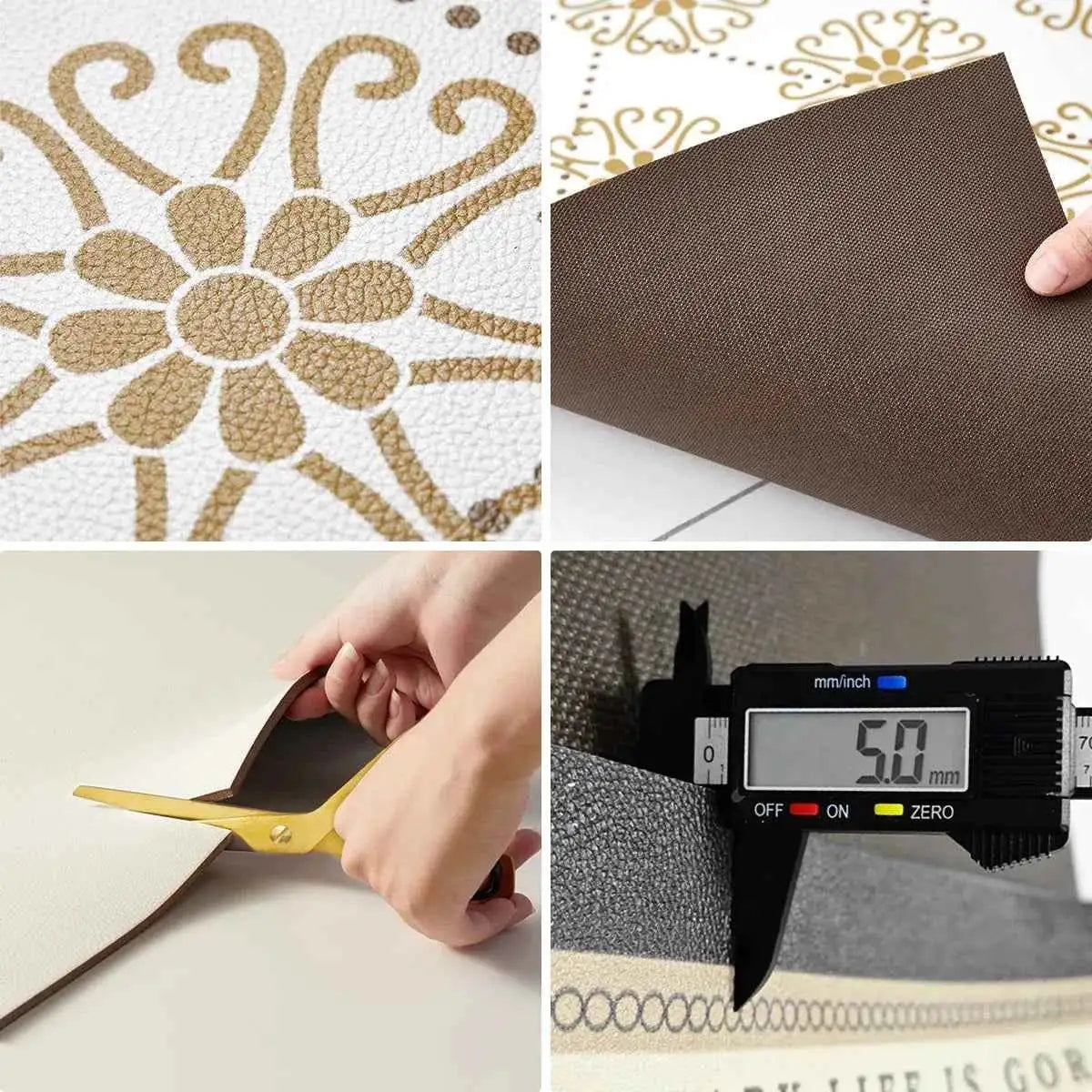 Pvc Kitchen Carpet Non-slip Oil-proof Rug Waterproof Leather Floor Mat Modern Long Strip Carpets Alfombra De Cocina 주방 미끄럼 방지 카펫
