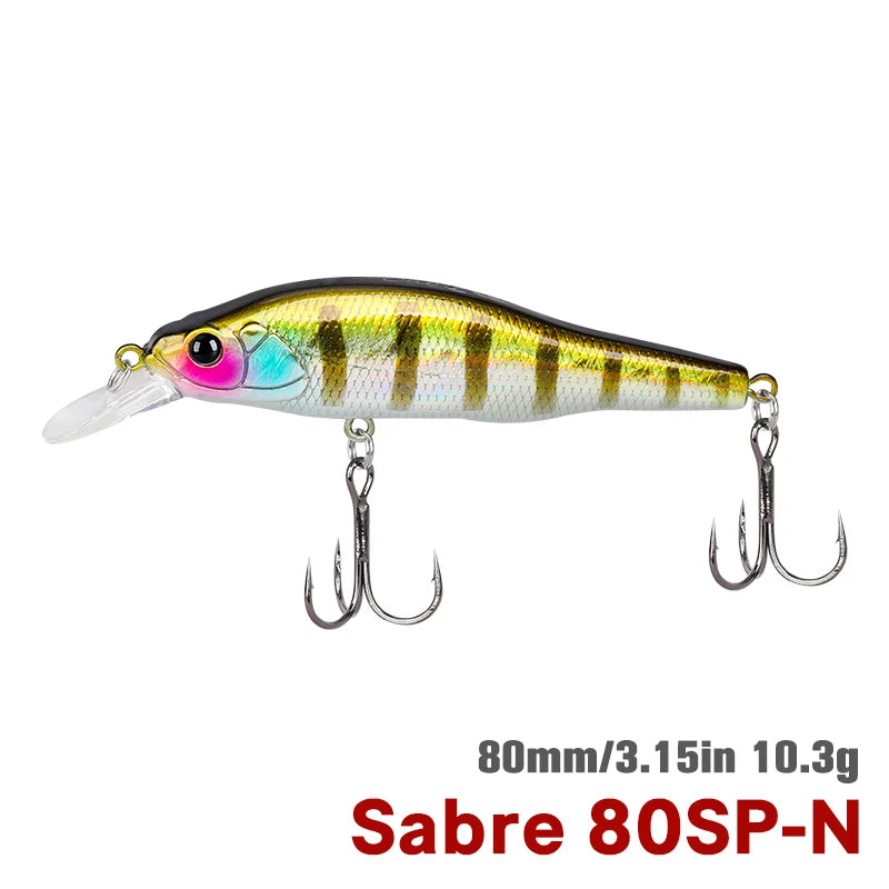 Tsurinoya Sabre 80SP Suspending Jerkbait 80mm Bass Pike Lure