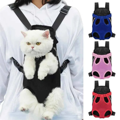 Pet Carrier Backpack Adjustable Front Carrier For Hiking Dogs Cats Travel Bag
