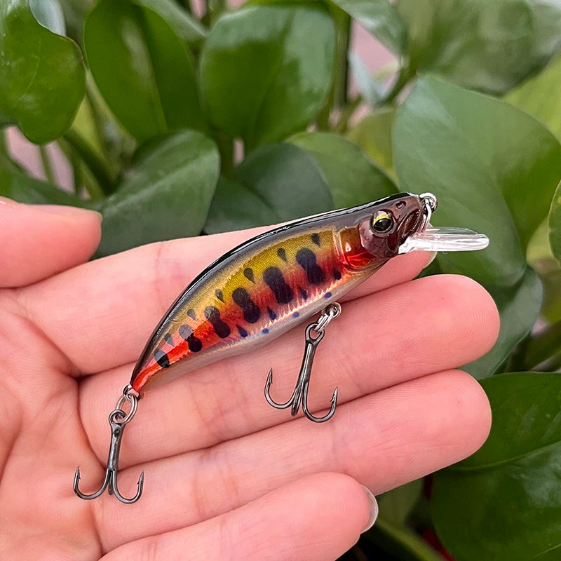 51mm Mini Sinking Minnow Lure Japanese Wobbler for Trout Bass