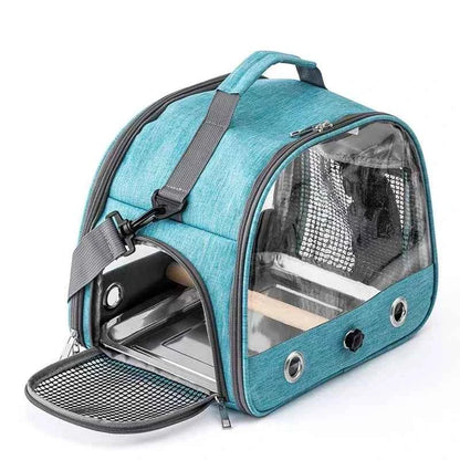 Foldable Portable Pet Backpack Carrier With Transparent Window For Small Pets