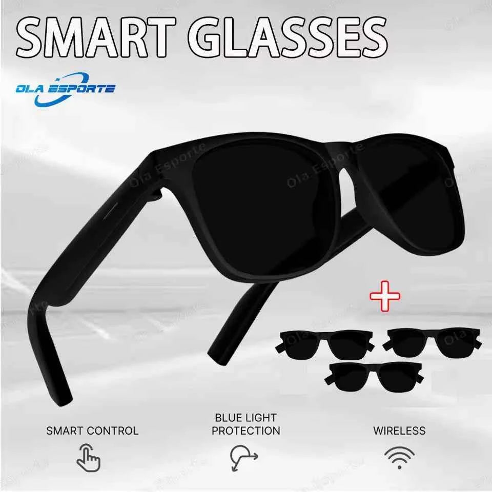 Ola Esporte Smart Glasses Bluetooth Sunglasses Anti Blue Light Wireless Headset