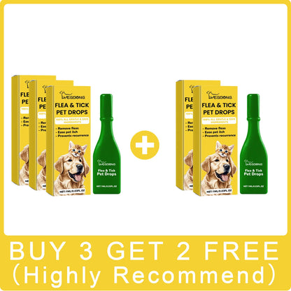 Yegbong Pet External Insect Repellent Drops - Flea Tick Lice Mite Killer for Dogs Cats - Skin Antipruritic Care
