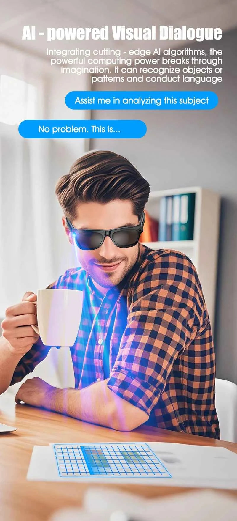 Xiaomi 4K AI Smart Glasses With HD Camera Bluetooth Translate Voice Assistant