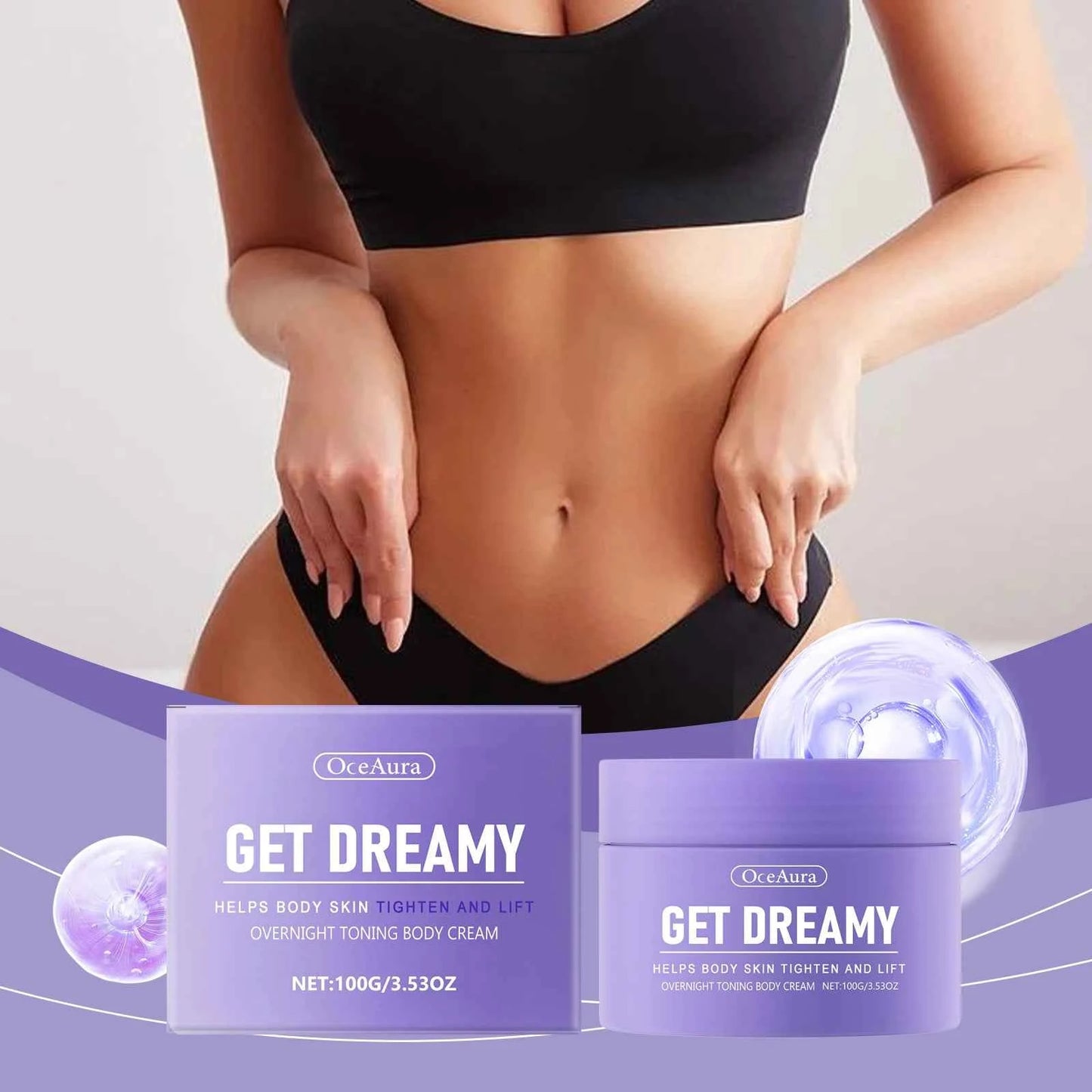 OceAura Dreamy Body Firming Cream 100ml Moisturizing Skin Care Anti Wrinkle