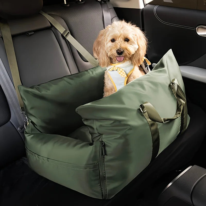 Winter Waterproof Luxury Dog Car Seat Pet Beds Comfortable Puppy Dog Bed Soft Travel Pet Car Seat with Safety Buckle