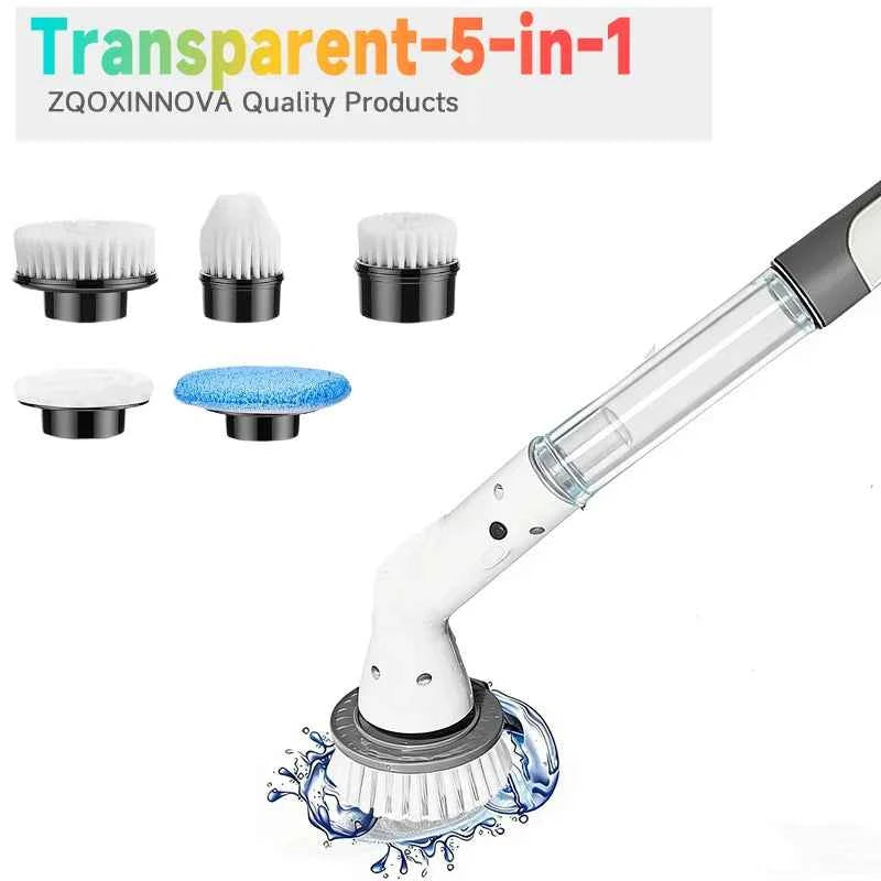 Household Cordless Spin Scrubber Multipurpose Cleaning Brush  Kitchen Gadgets Hair Brushes Bathroom Broom Toilet Electric Mops