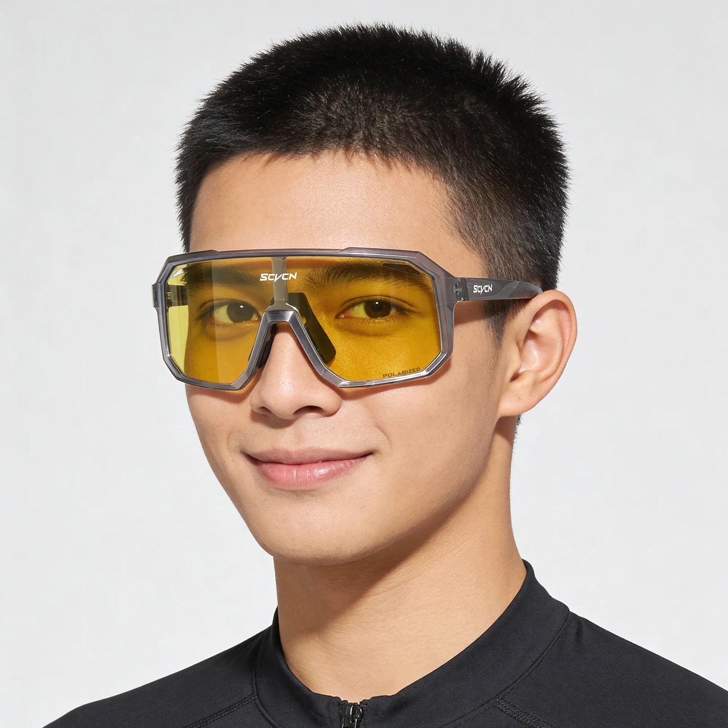 SCVCN Night Vision Glasses Hiking Eyewear Cycling Glasses Driving Eyewear Fashion Polarized Sunglasses Y2K UV400 Mtb Goggles Man