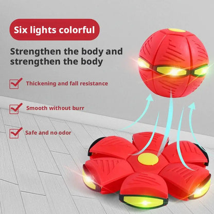 Ufo Stomp Rocket Launcher Magic Flying Saucer Bouncy Stomp Ball Interactive Toys Gift Outdoor Decompression Transformation Sport