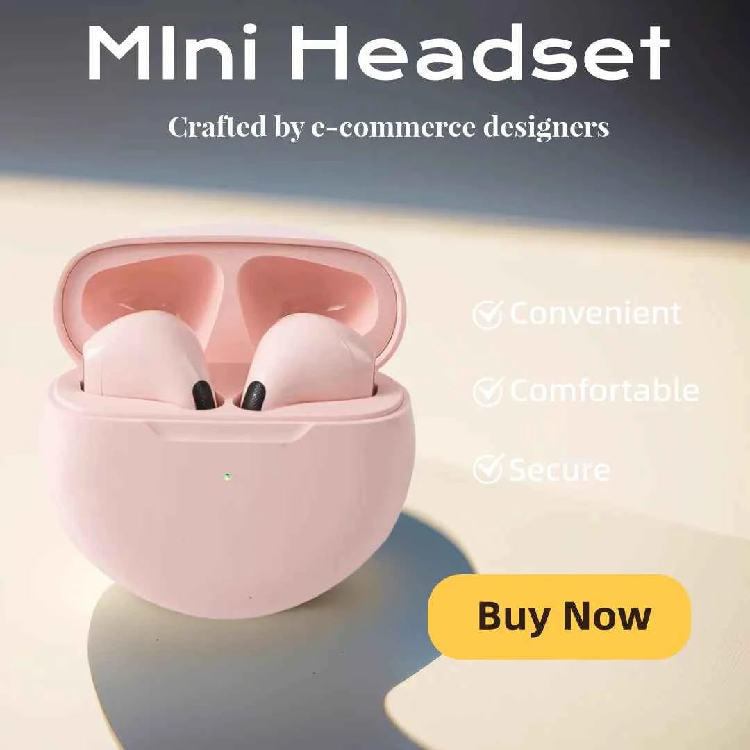 Mini Bluetooth Headset Wireless Portable Earpiece With Microphone For Mobile