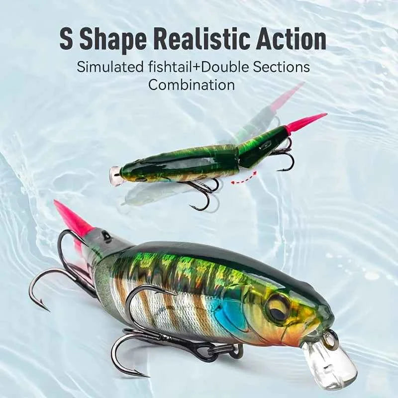 LEYDUN 72mm Minnow Fishing Lure 8g Hard Body Swimbaits Bass Pike