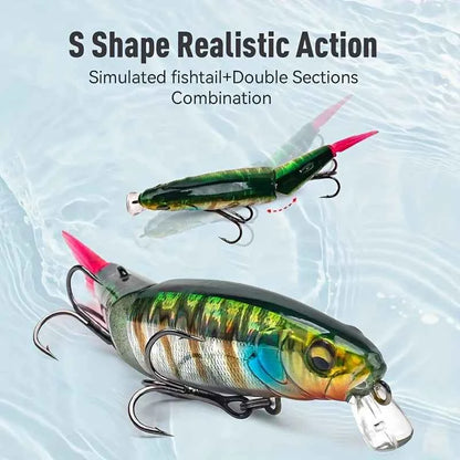 LEYDUN 72mm Minnow Fishing Lure 8g Hard Body Swimbaits Bass Pike