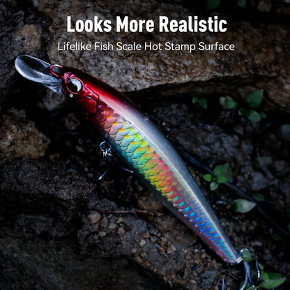Kingdom Kingart II Minnow Sinking Long Throw Lure 70mm 90mm 110mm Bass