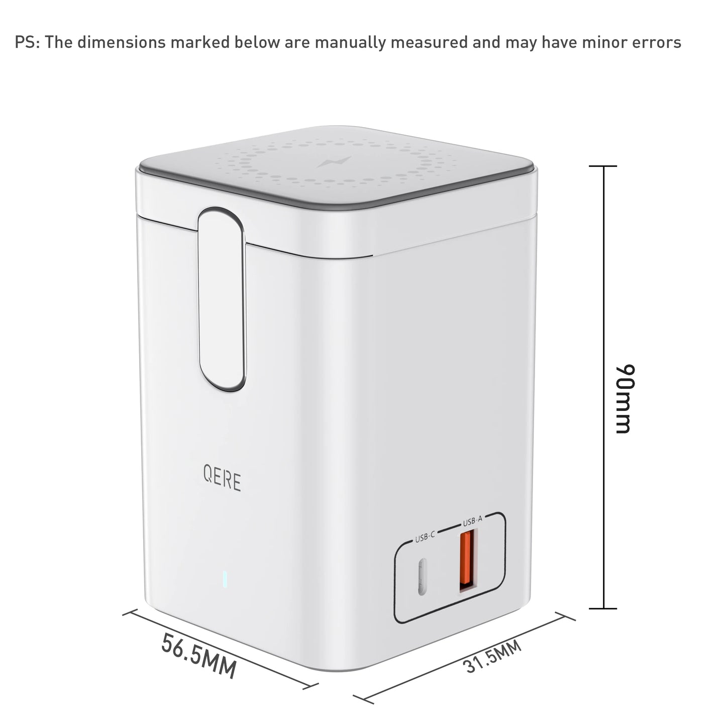 QERE Magnetic Wireless Charger Fast Charging Portable Foldable Mini Charger