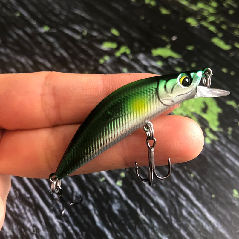 Trout Fishing Lures 50mm 4.5g Sinking Minnow Artificial Hard Bait