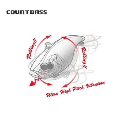 CountBass 55mm 13.5g Lipless Crankbait Vibration Rattling Hard Body Fishing Lure