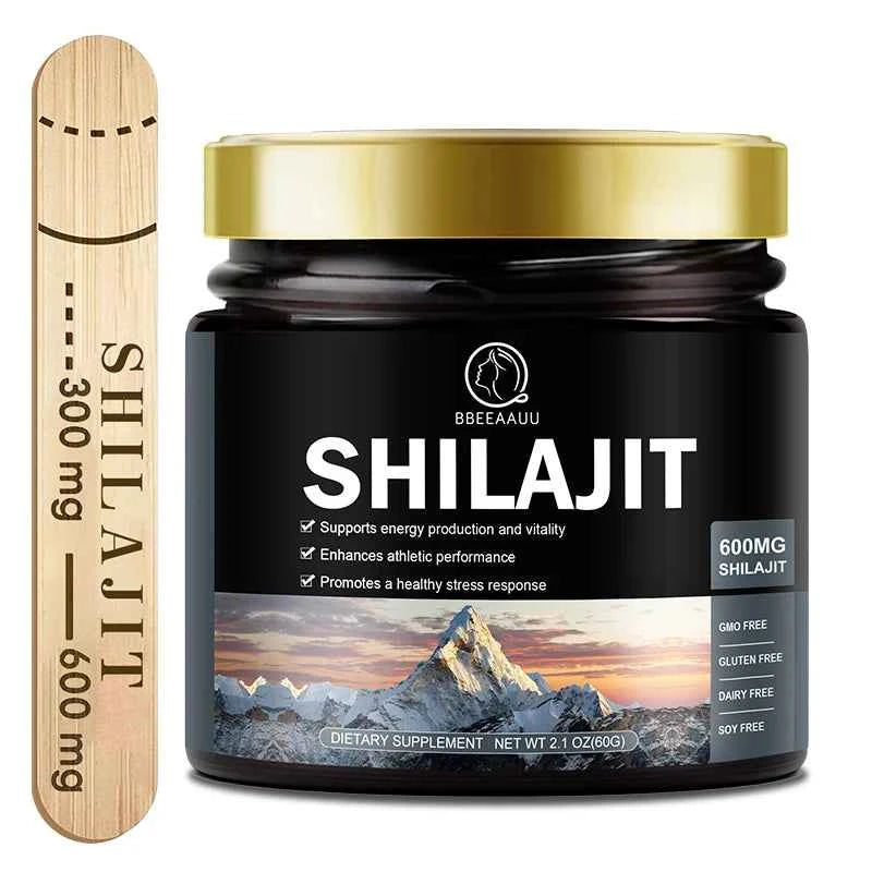 Beworths Shilajit Resin 60g 100 Percent Pure Non GMO Memory Energy Supplement