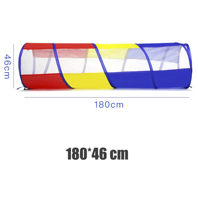 Portable Children's Tent Crawling Tunnel Kids Little House Play House Tipi Tent Indoor Toy Tube Baby Crawling Games Rainbow Tent