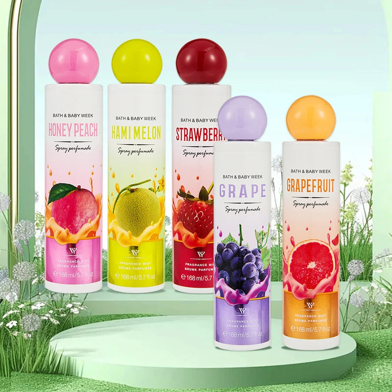168ML Fruity Floral Perfume Unisex Fresh Scent Strawberry Peach Melon Grape