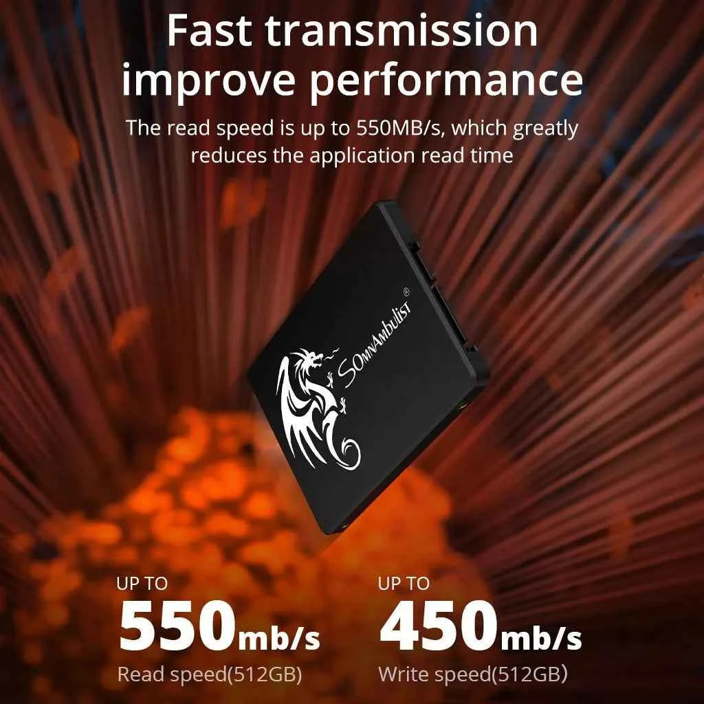 SomnAmbulist 2.5 Inch SSD SATA III Solid State Drive 128GB To 2TB