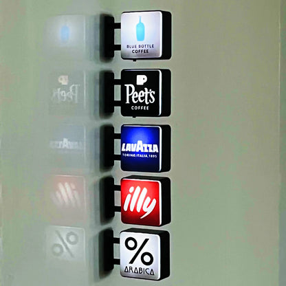 Coffee Shop Magnetic Fridge Sticker | Luminous Light Box Style – Convenience Store Sign Vibe, Creative Home Decor