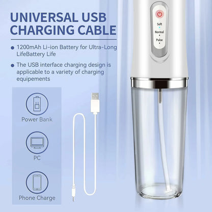Dental Irrigator Water Flosser Bpa-Free Nozzles Replacement Orthodontic Gurunanda Kids Power Tooth Oral Irrigador Teeth Flossing