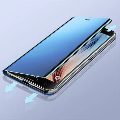 Mirror Flip Cases For Samsung Galaxy S25 EDGE S24 S23 S22 S21 S20 Ultra Plus Case For Samsung S24 S23 S21 FE Note 20 Ultra Cover