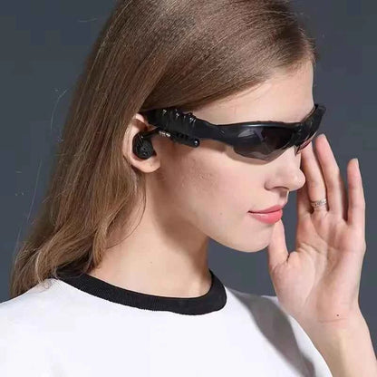 Bluetooth Smart Glasses Headset With Mic For Driving And Sports Noise Reduction