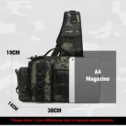 Fly Fishing Tackle Backpack With Rod Holder Lure Box Gear Storage Bag