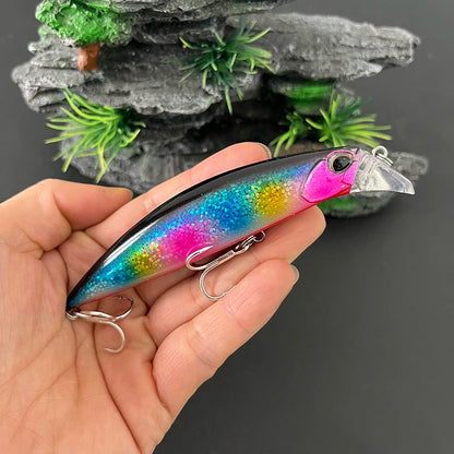 95mm 30g Heavy Sinking Minnow Lures Deepwater Casting Wobbler Seabass Trout