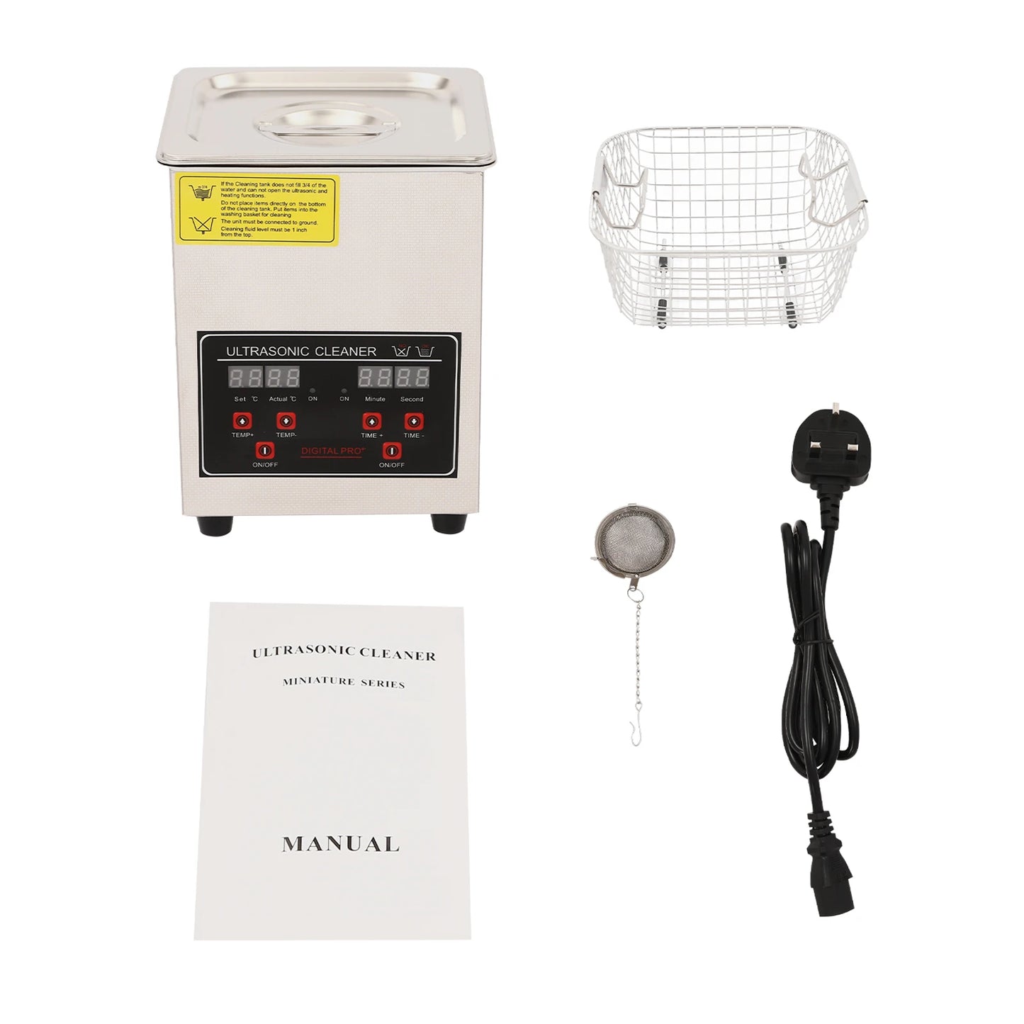 2L Ultrasonic Cleaner, Ultrasonic Cleaning Machine, Ultrasonic Cleaner 40khz AC200-240V used in homes, laboratories