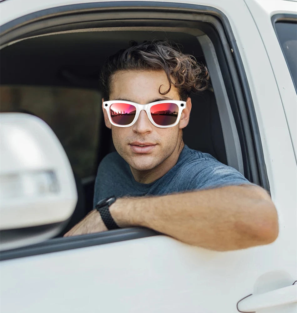 New AI 5MP Camera Smart Glasses 290mAh Waterproof Voice Call Music Bluetooth Smart Sunglasses Video Record Translation Glasees