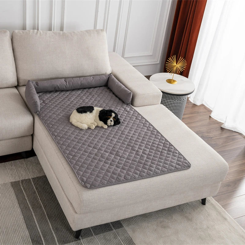 Luxury Pet Cat and Dog Sofa Bed Living Room Calming Folding Mattress Waterproof Cat and Dog Pet Mat All Season Universal Sofa
